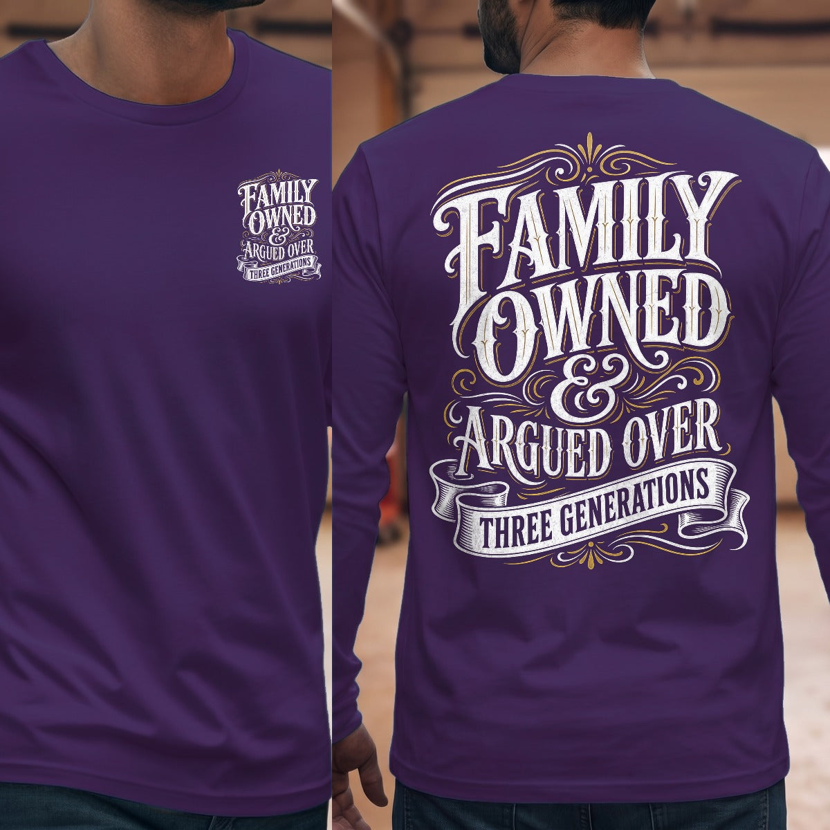 Purple | Front & Back