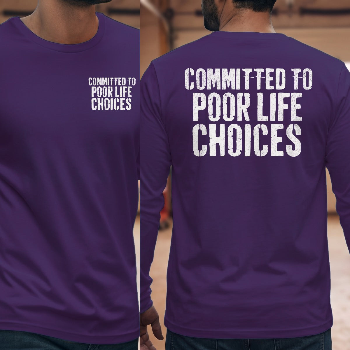 Purple | Front & Back
