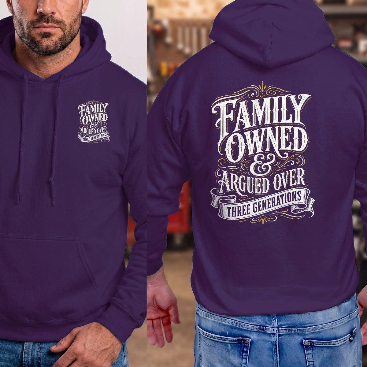 Purple | Front & Back