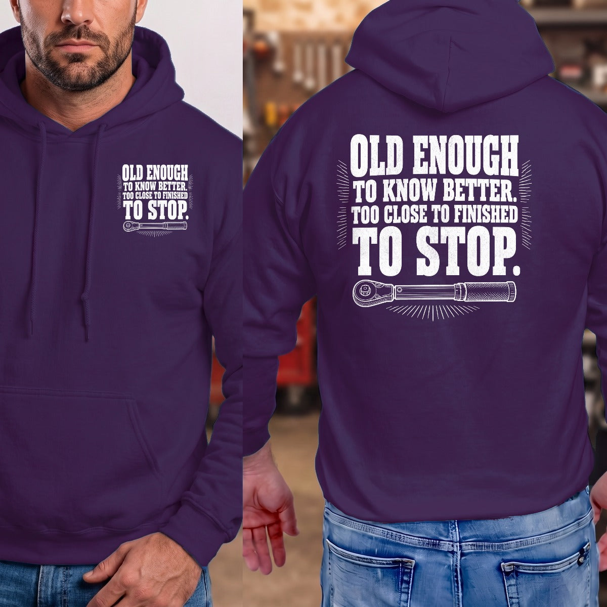 Purple | Front & Back