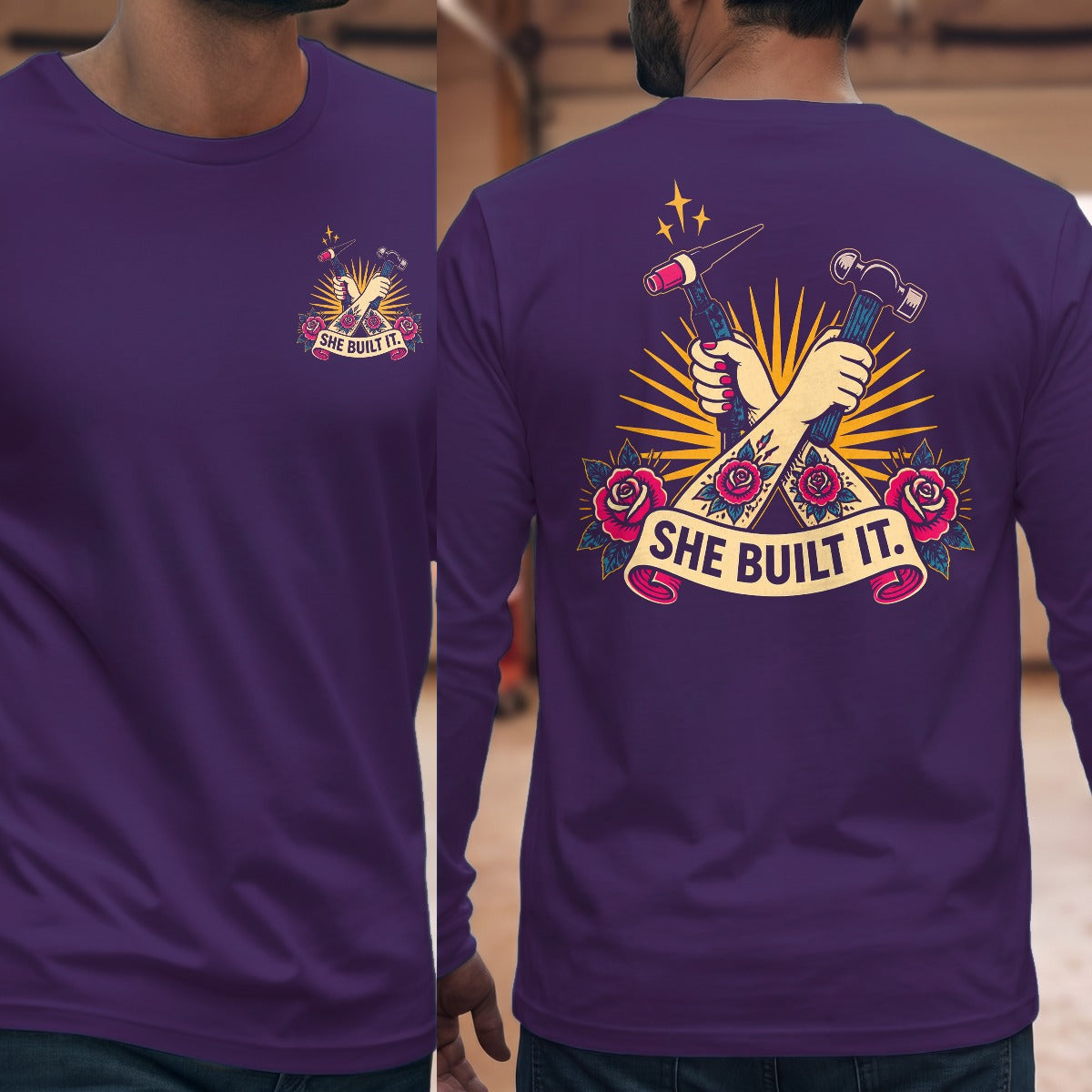 Purple | Front & Back