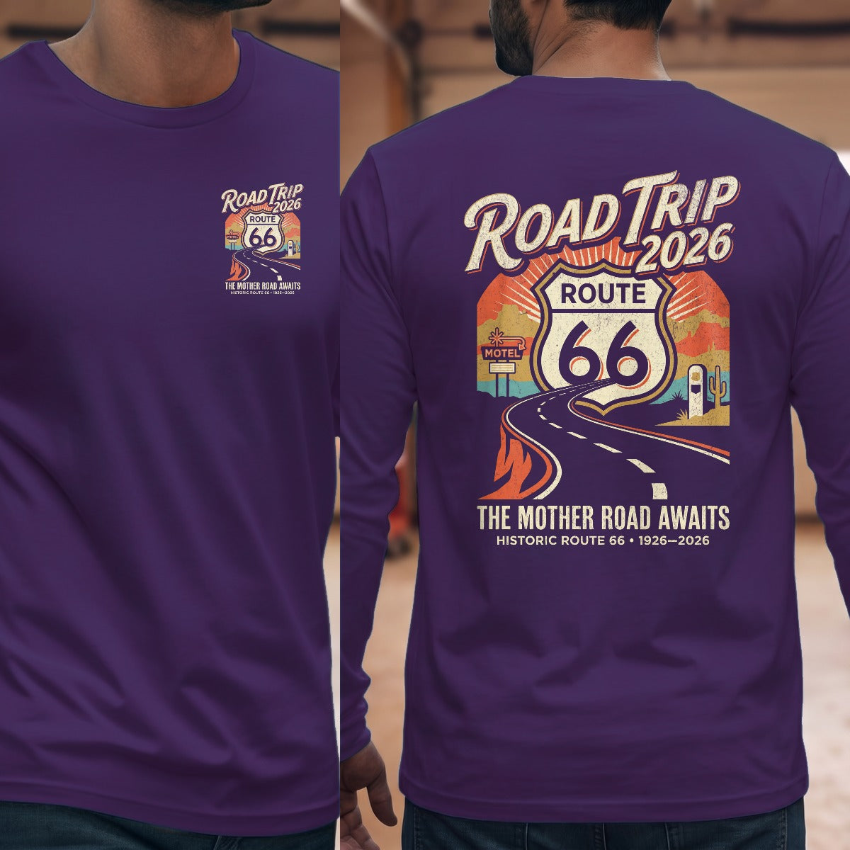 Purple | Left Chest + Back