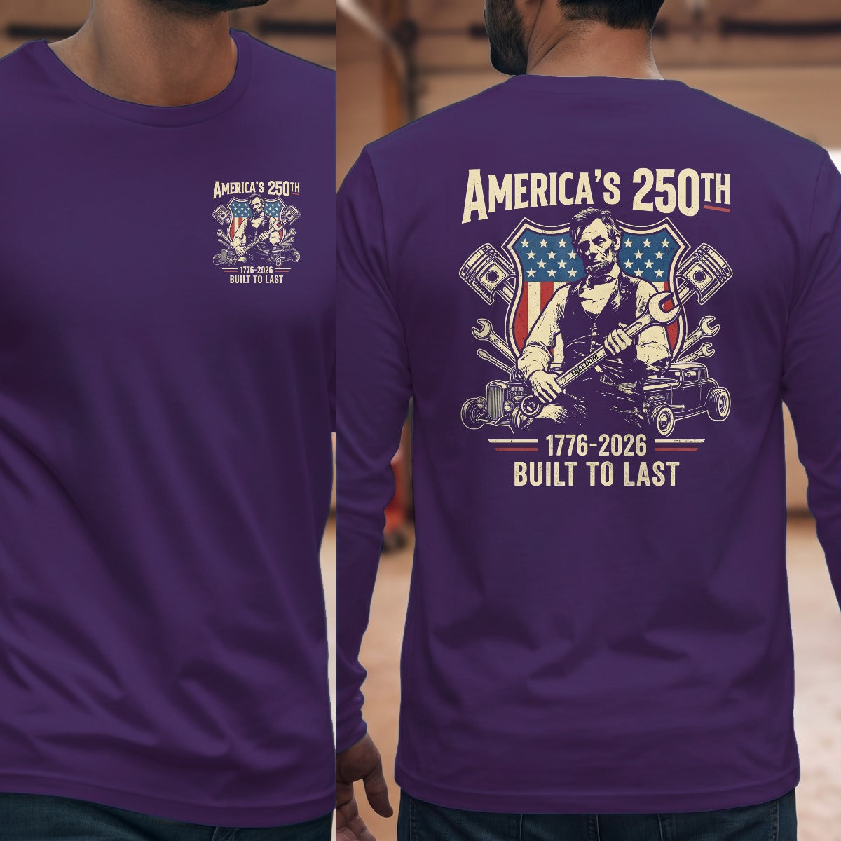 Purple | Left Chest + Back