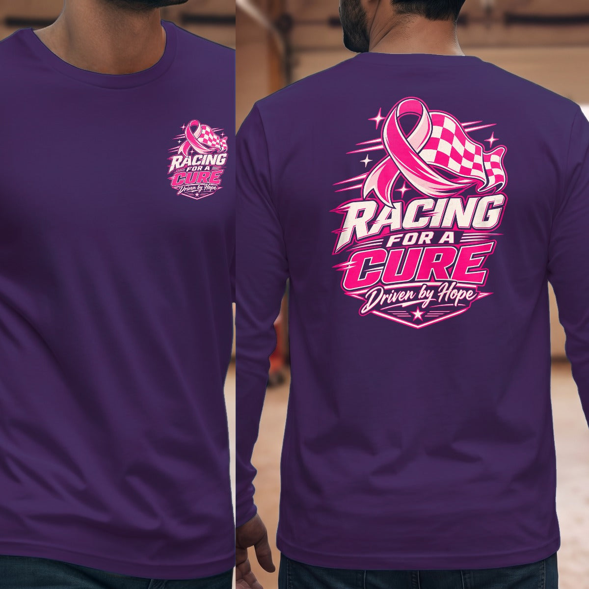 Purple | Left Chest + Back