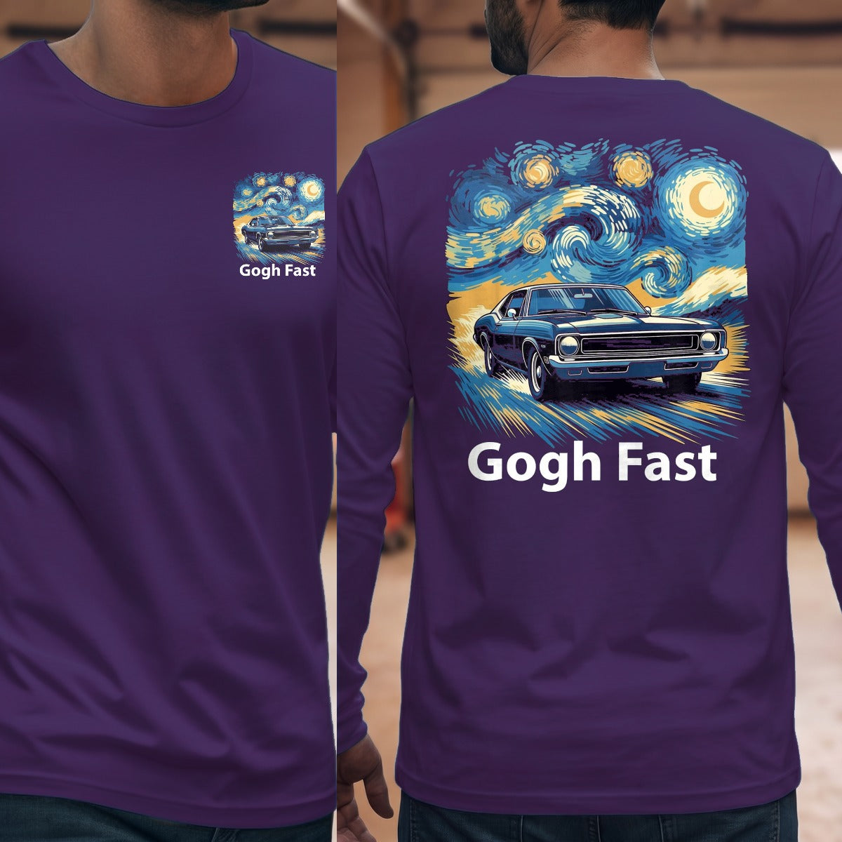 Purple | Front & Back