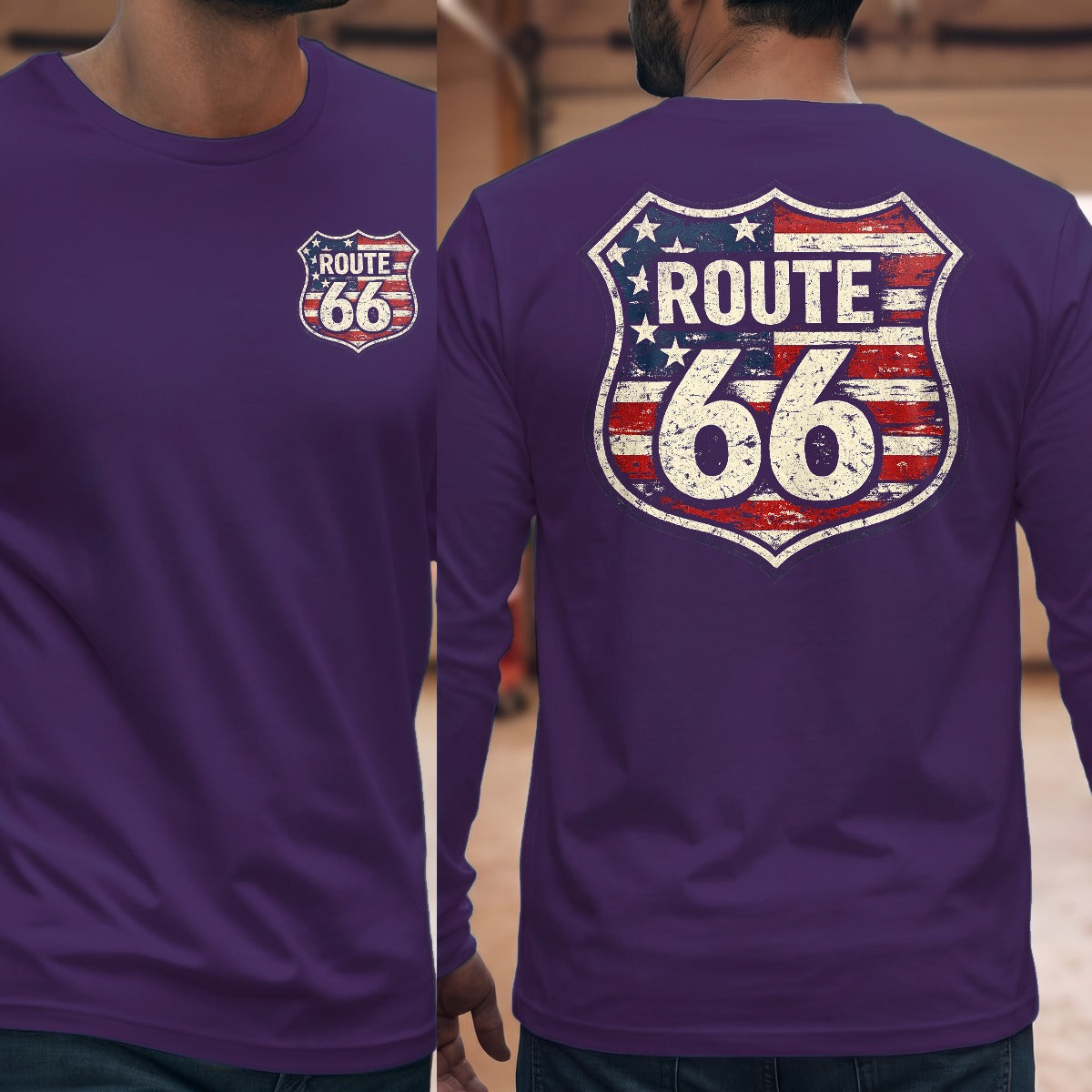 Purple | Front & Back