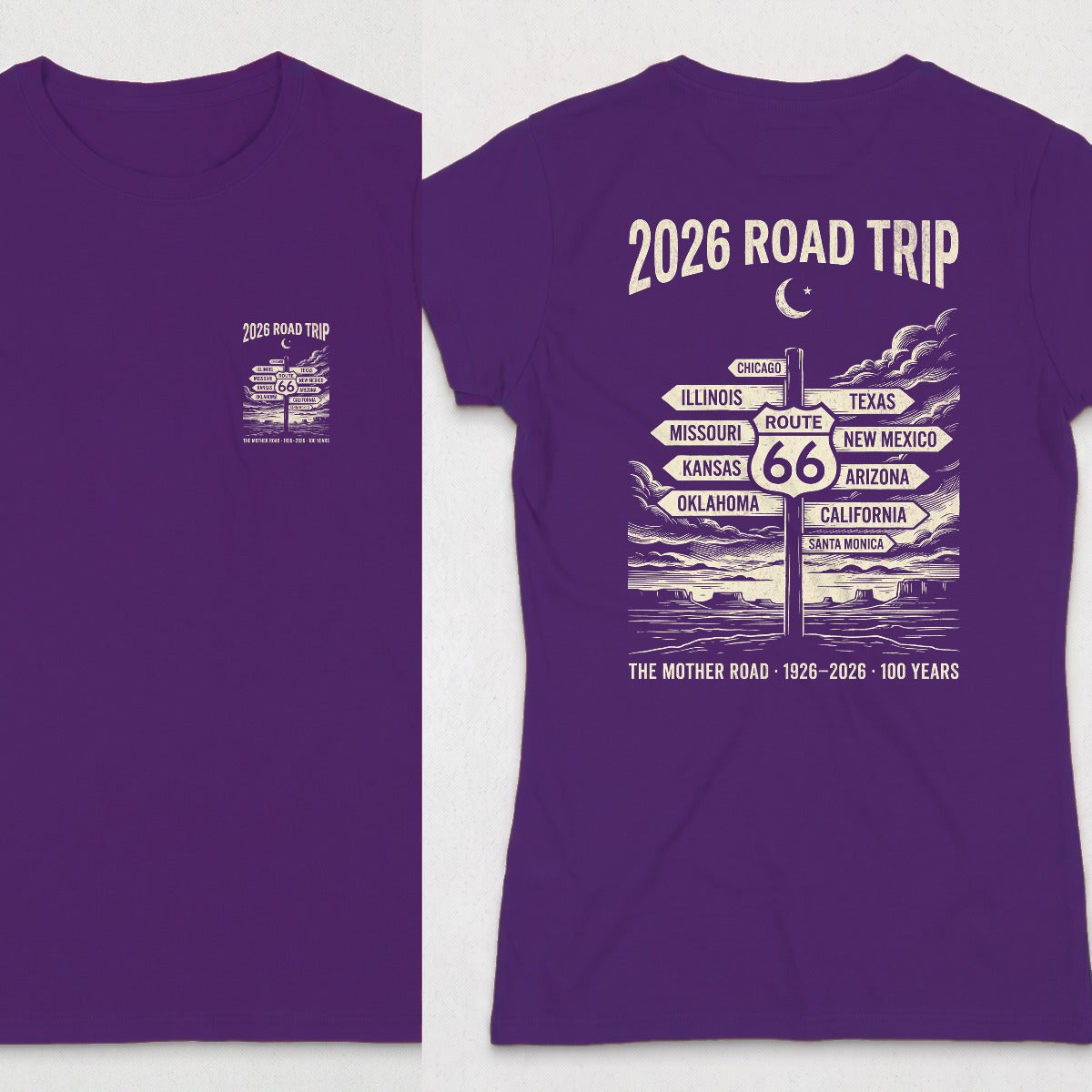 Purple | Front & Back