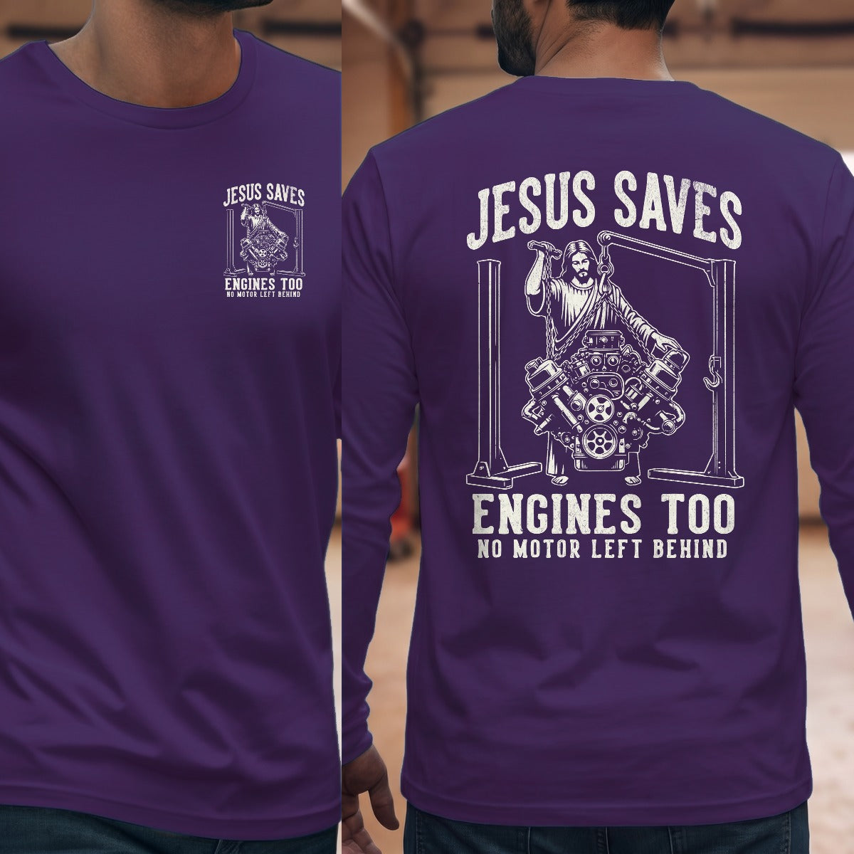 Purple | Left Chest + Back