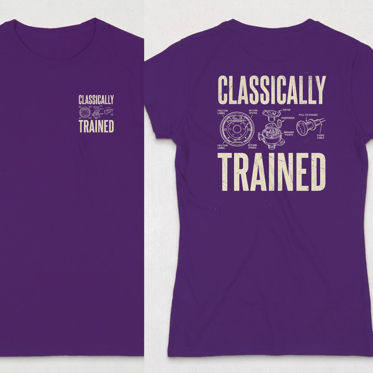 Purple | Left Chest + Back