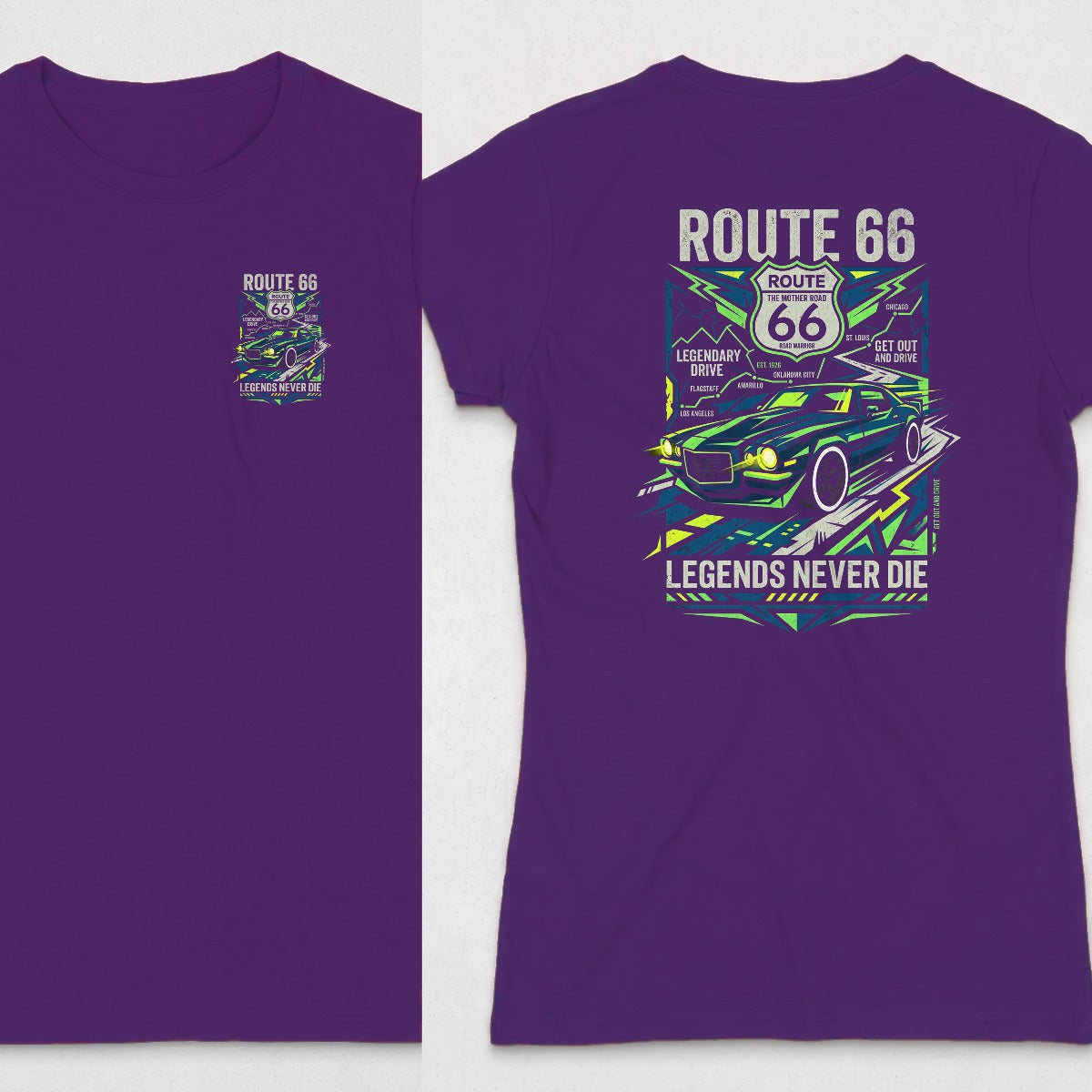Purple | Left Chest + Back