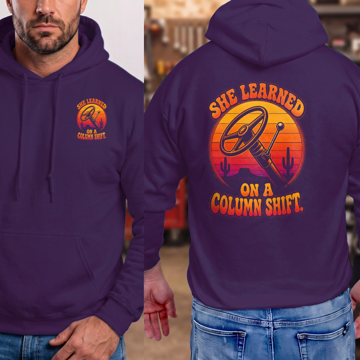Purple | Front & Back