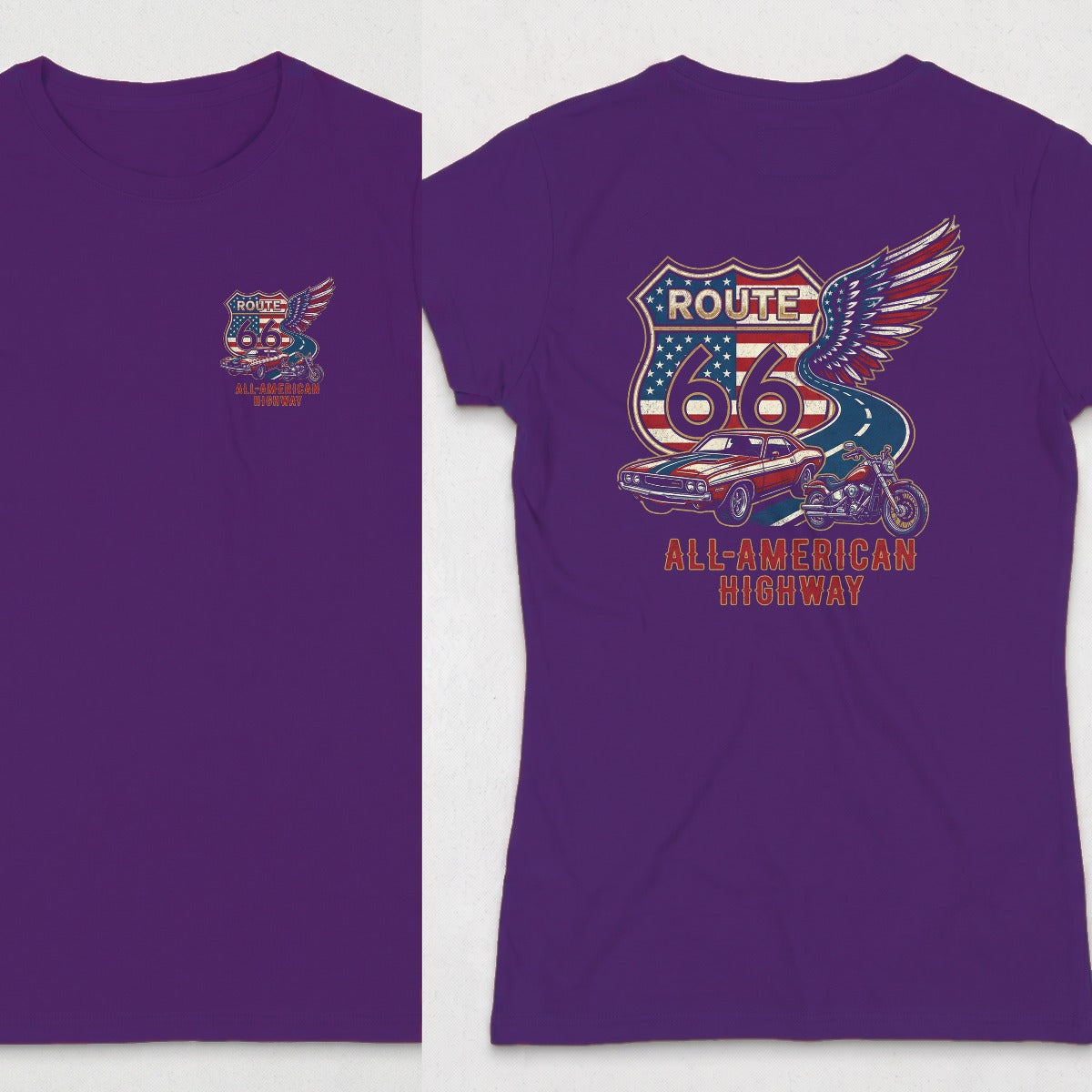 Purple | Left Chest + Back