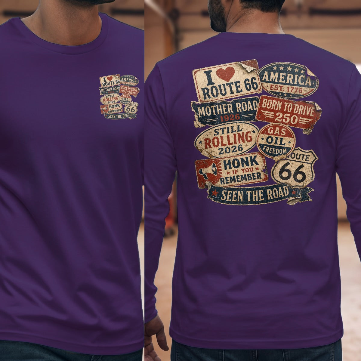 Purple | Front & Back