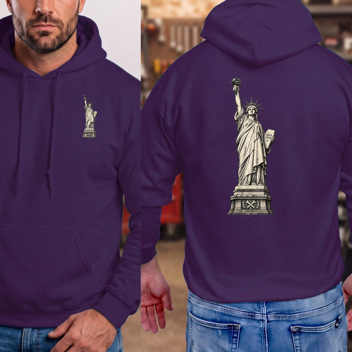 Purple | Front & Back
