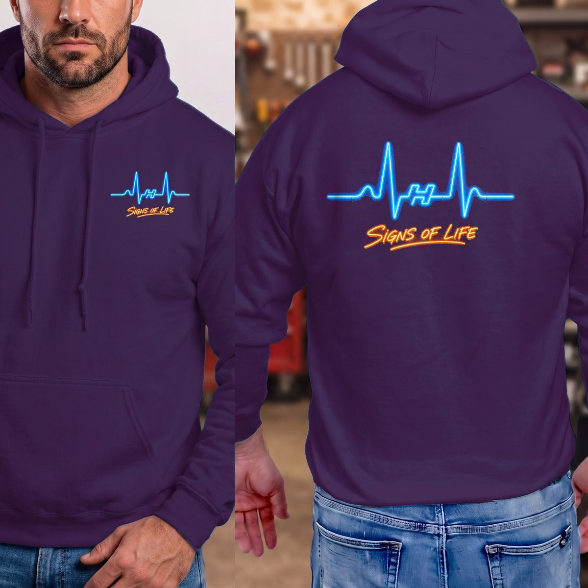 Purple | Front & Back