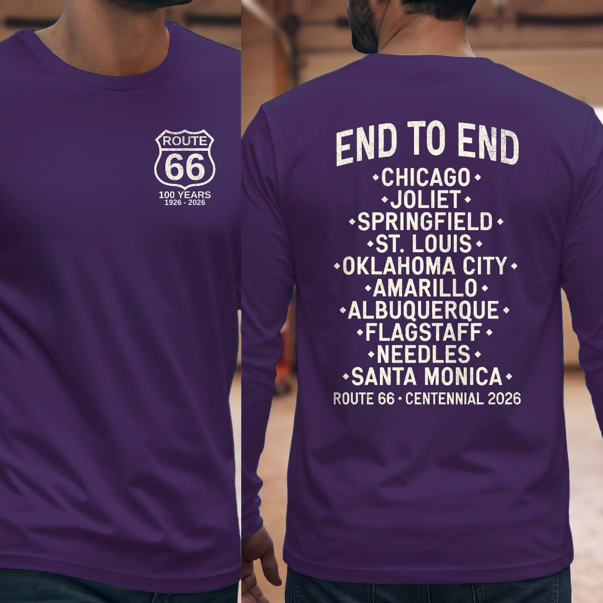 Purple | Left Chest + Back