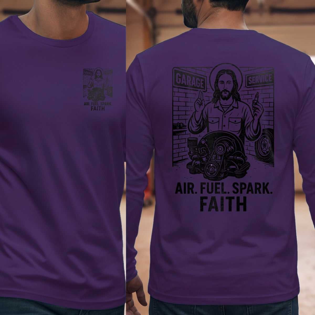 Purple | Left Chest + Back