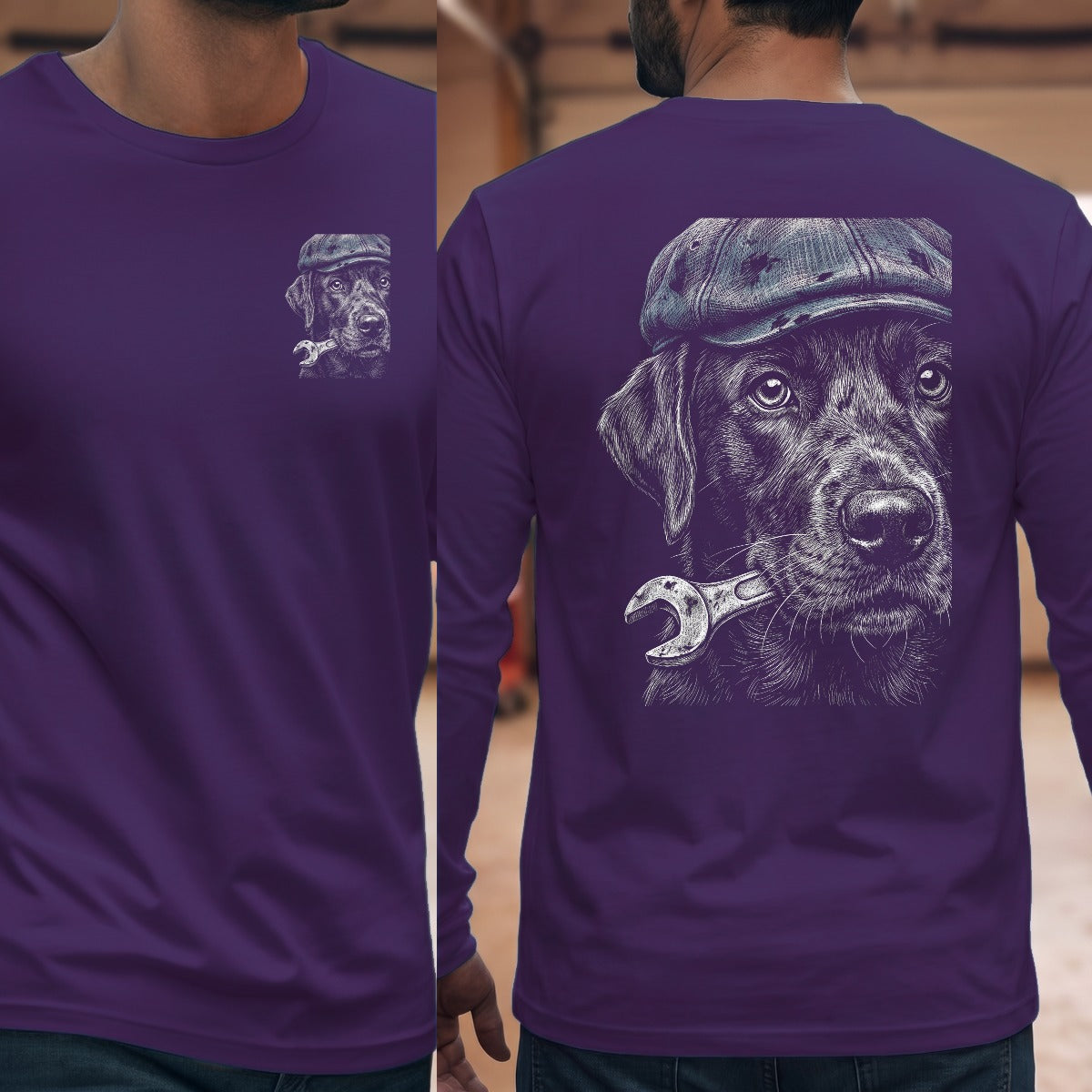 Purple | Left Chest + Back