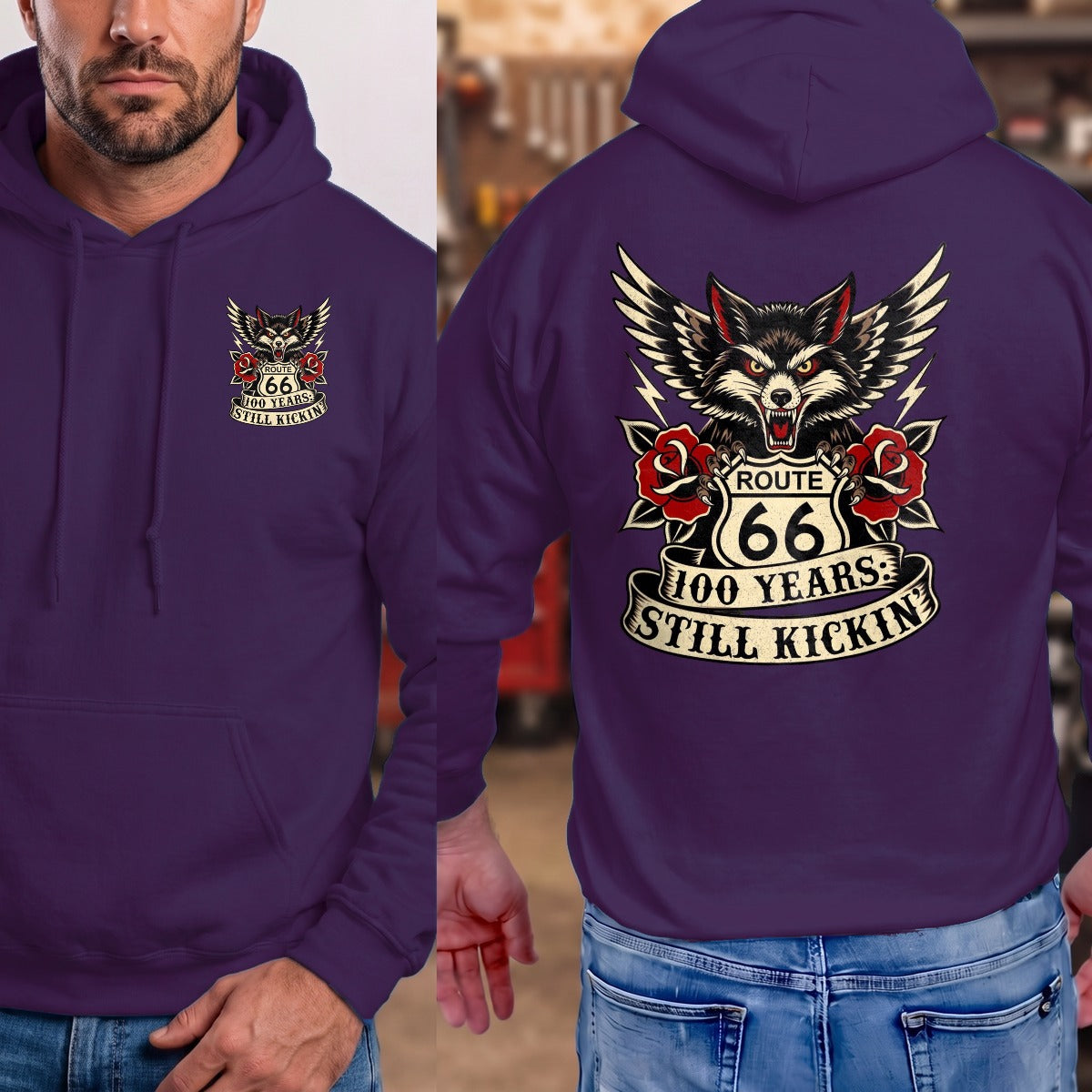 Purple | Front & Back