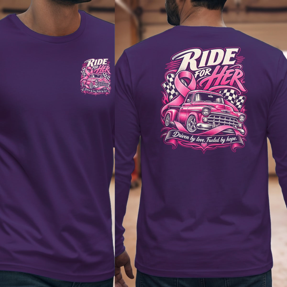 Purple | Left Chest + Back