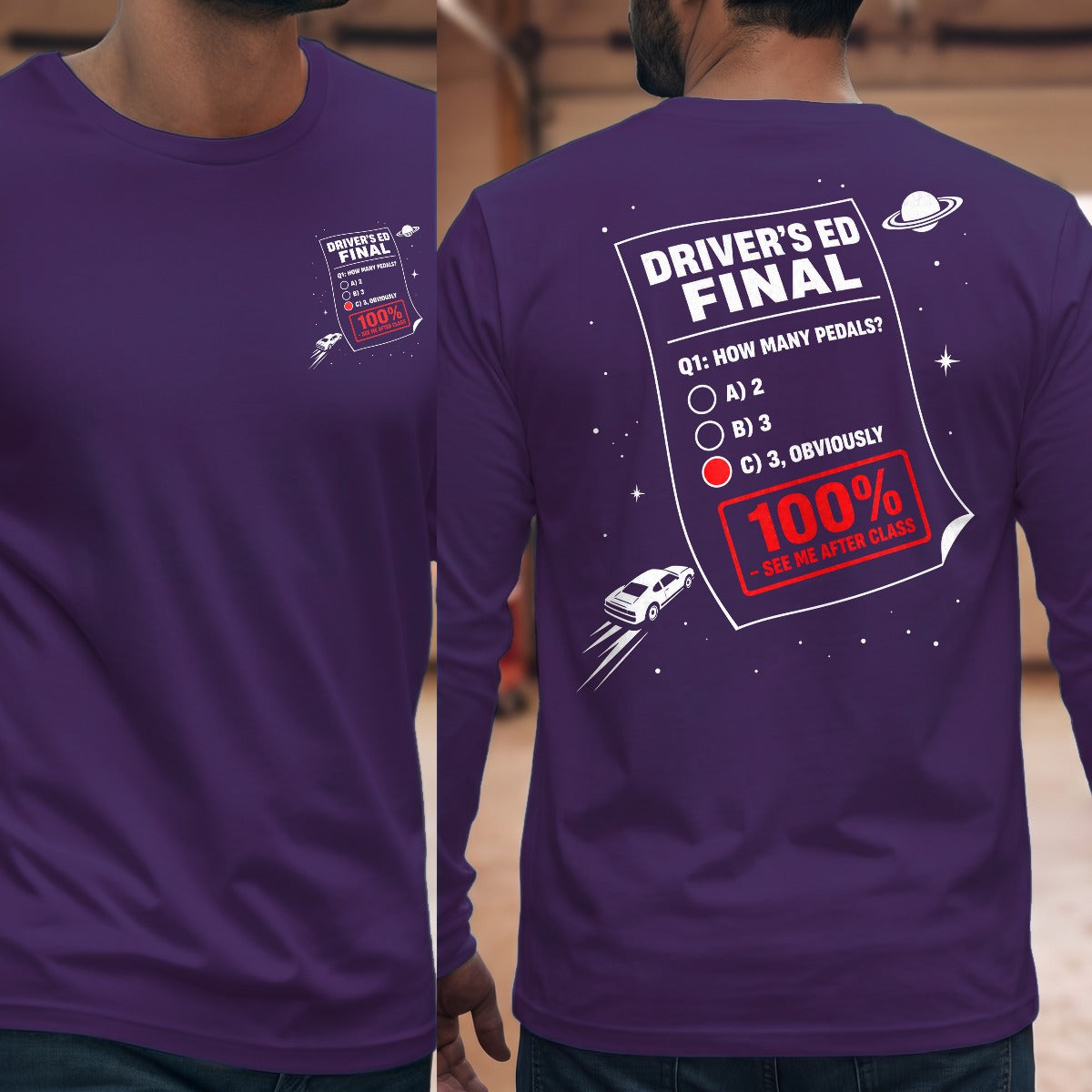 Purple | Front & Back