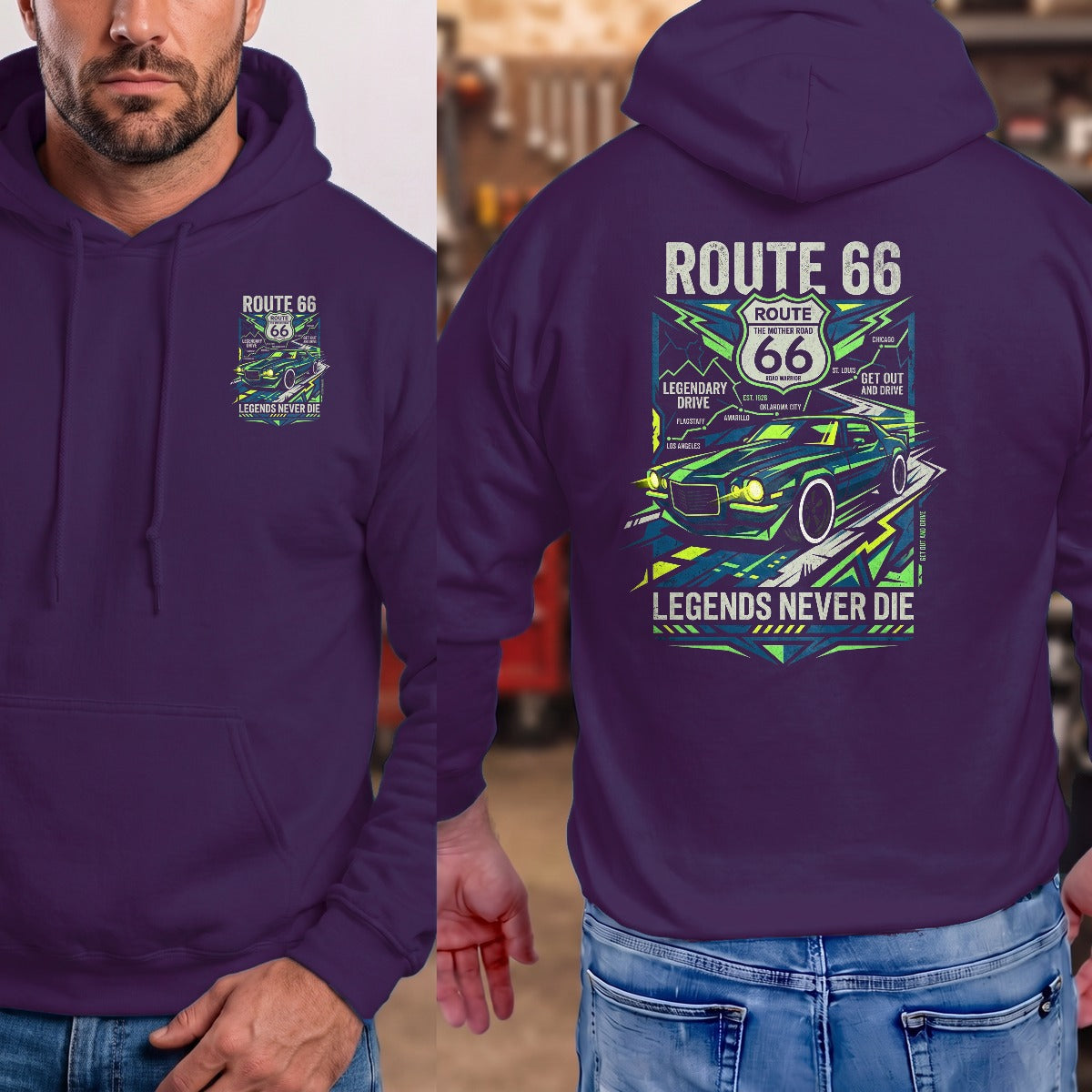 Purple | Front & Back