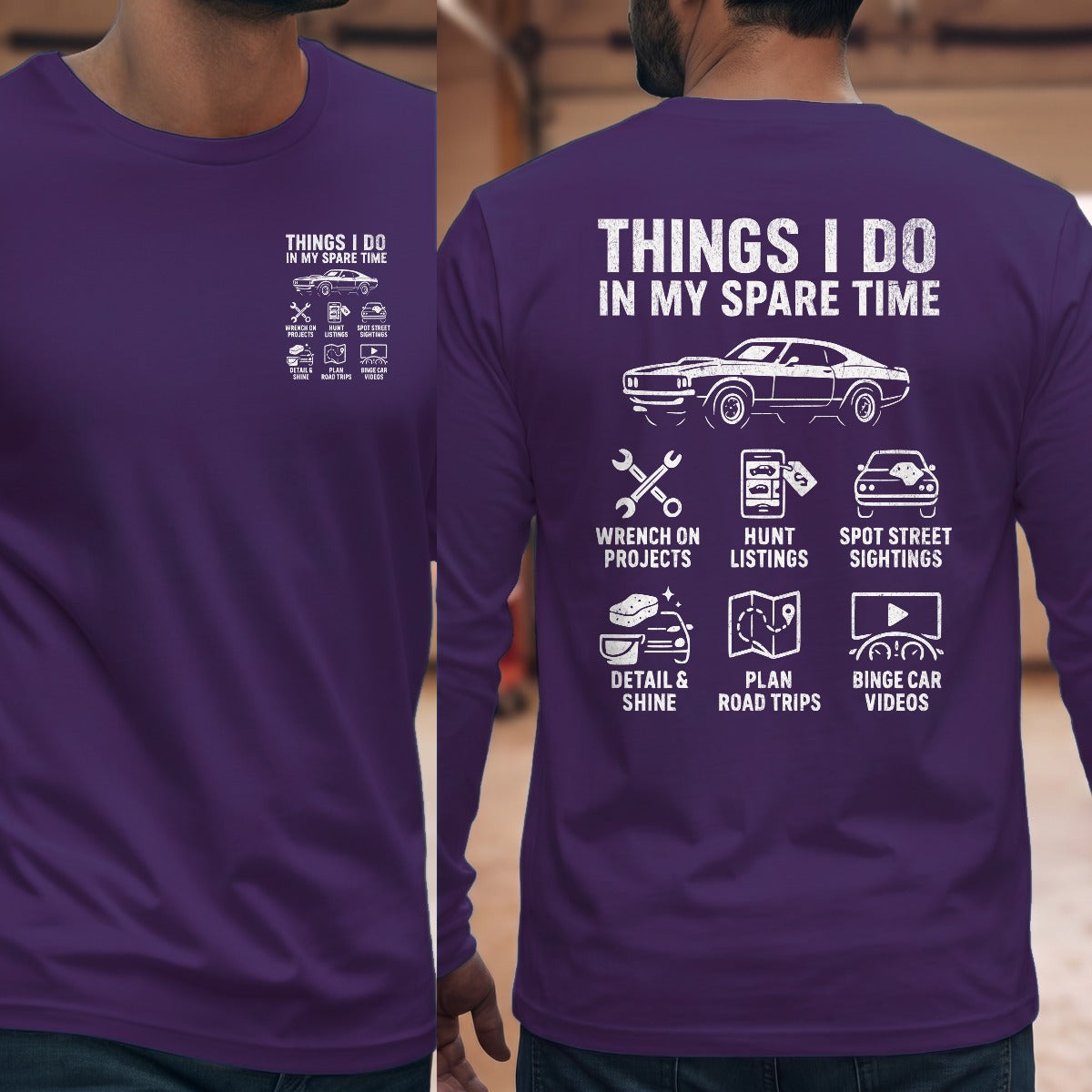 Purple | Left Chest + Back