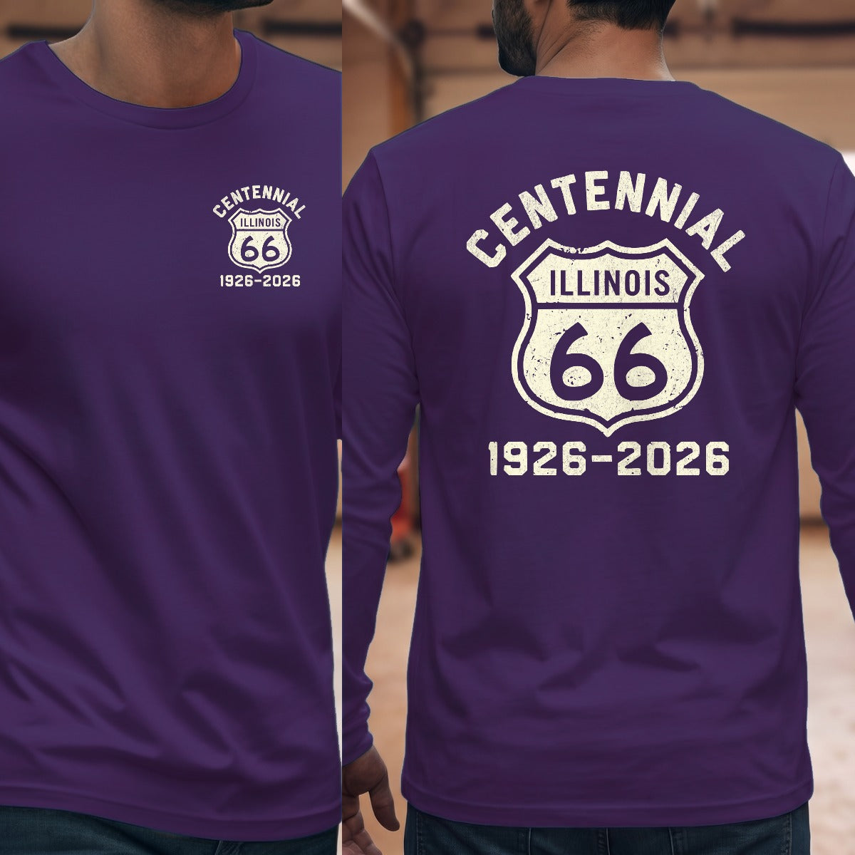 Purple | Left Chest + Back
