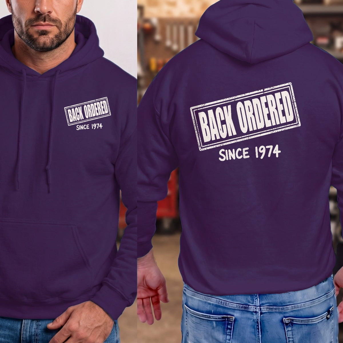 Purple | Left Chest + Back