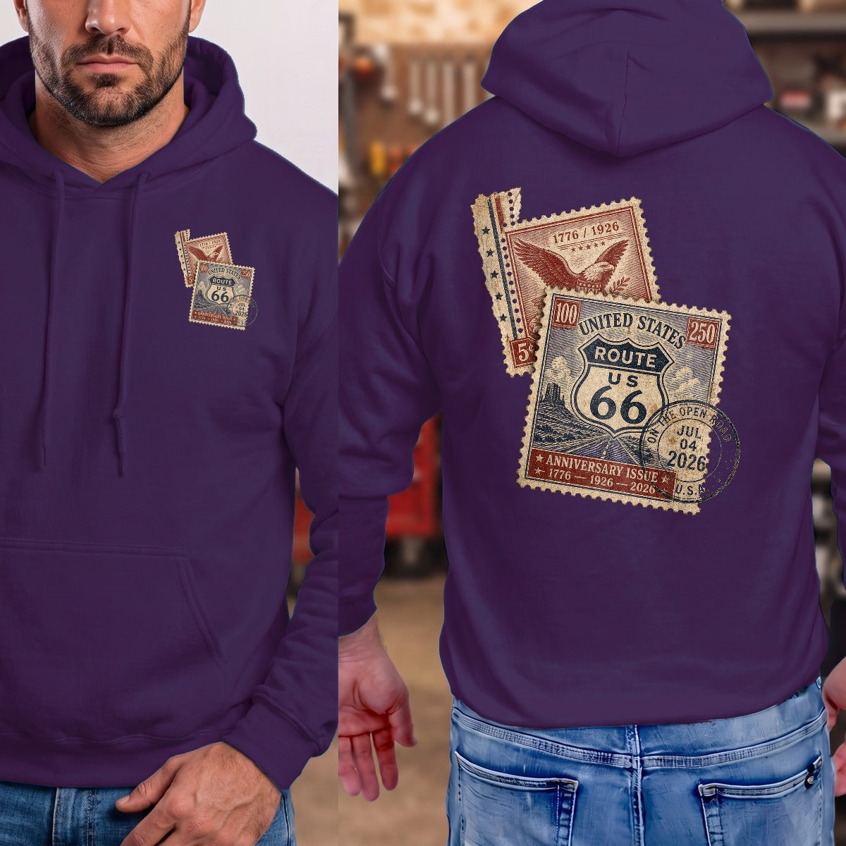 Purple | Front & Back