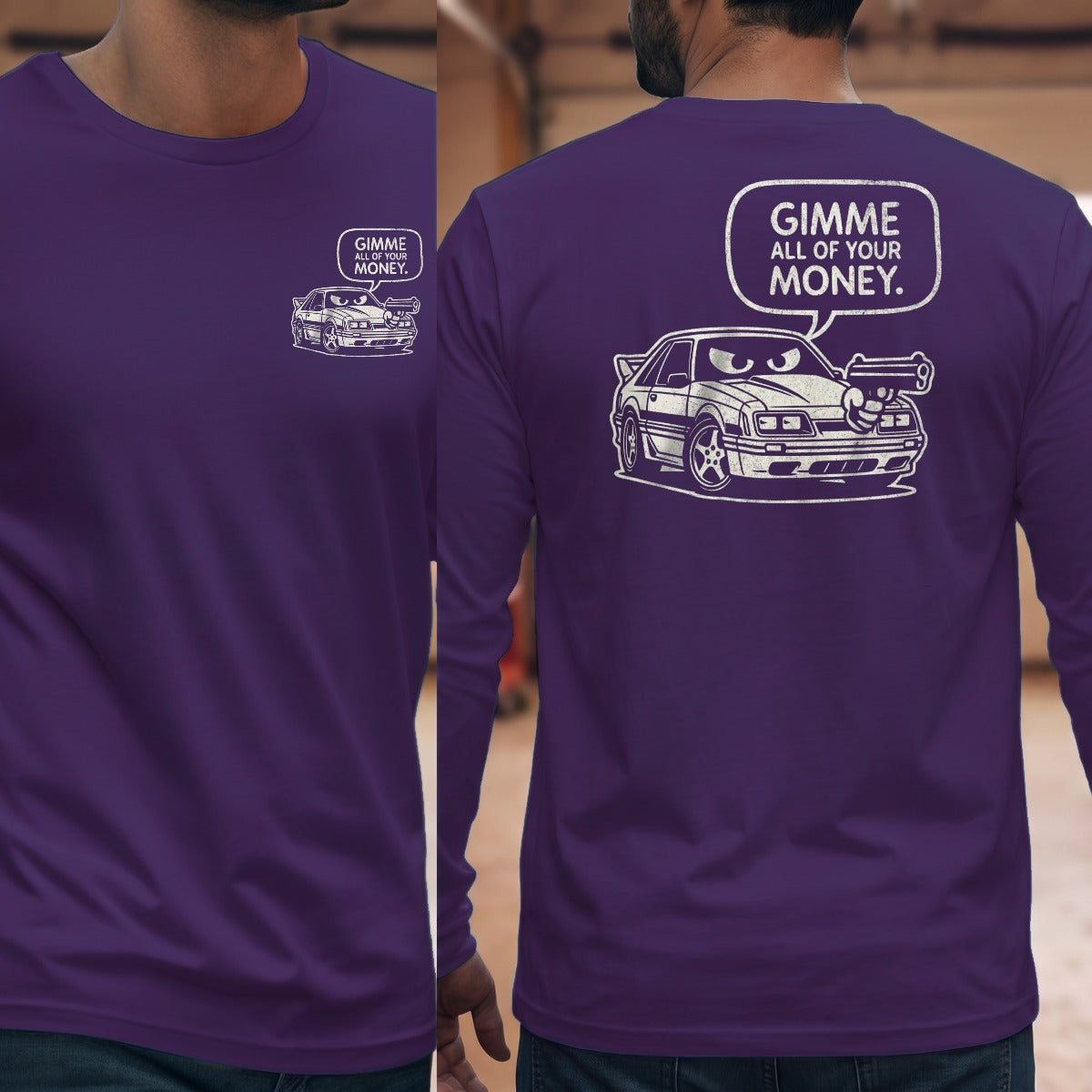 Purple | Left Chest + Back
