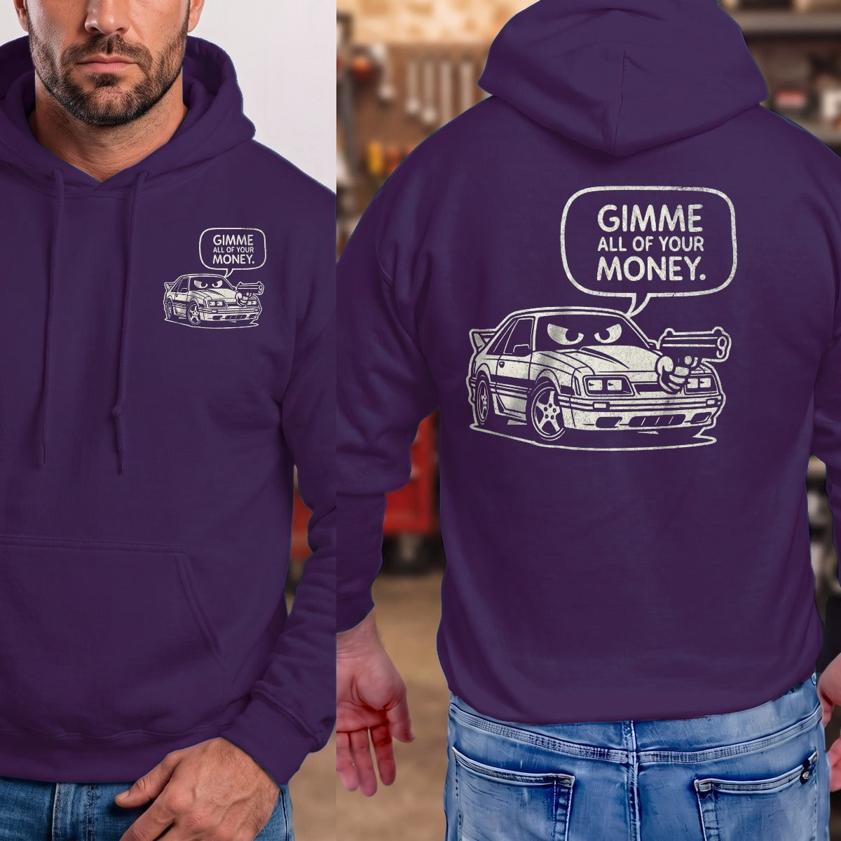 Purple | Front & Back