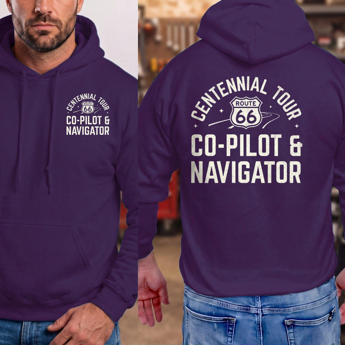 Purple | Left Chest + Back
