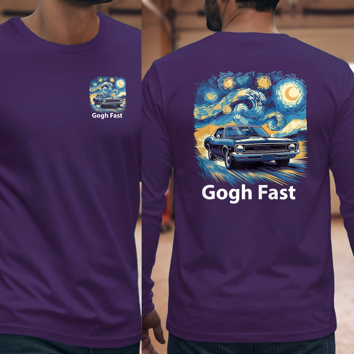Purple | Left Chest + Back