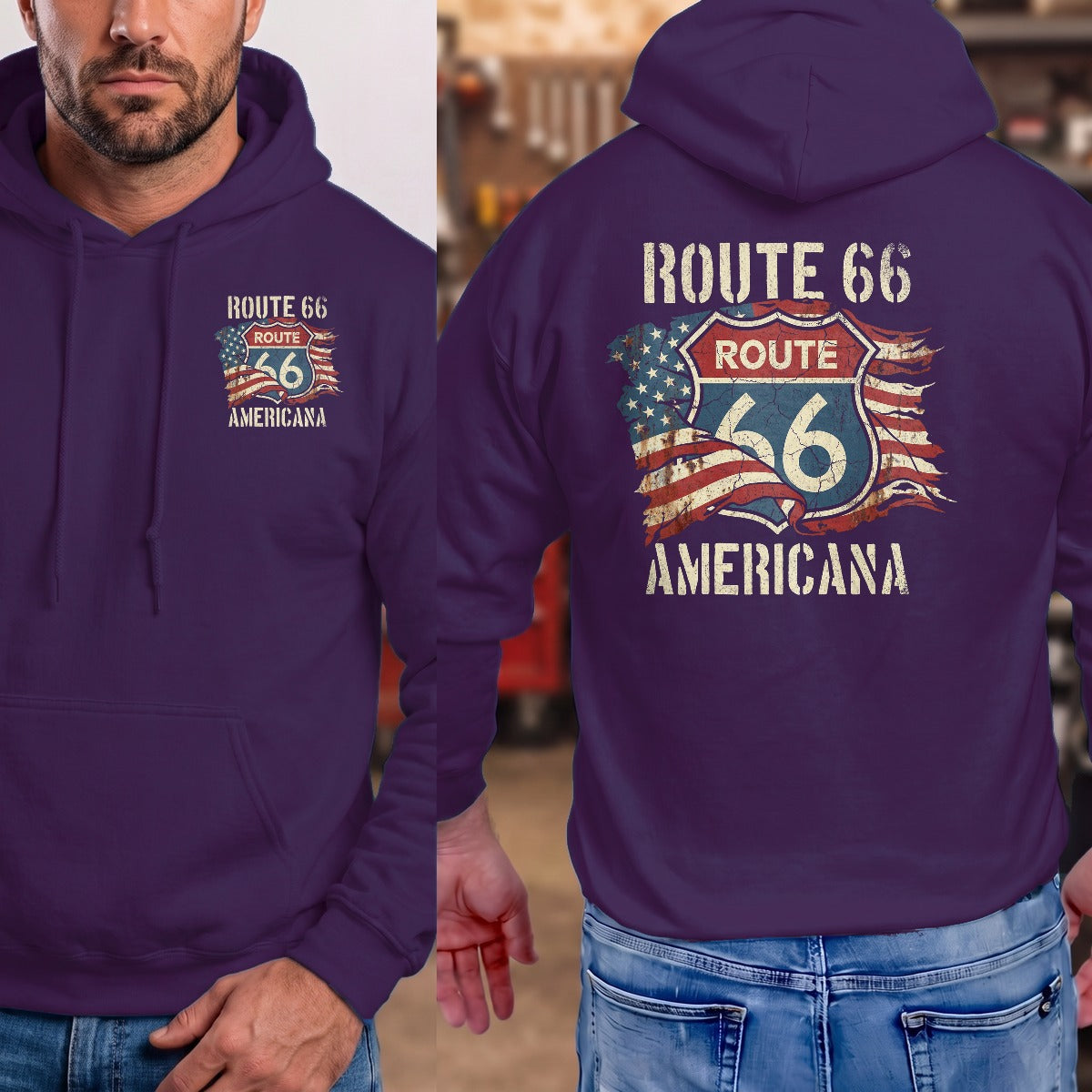 Purple | Front & Back
