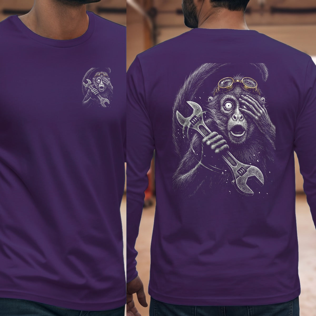 Purple | Left Chest + Back