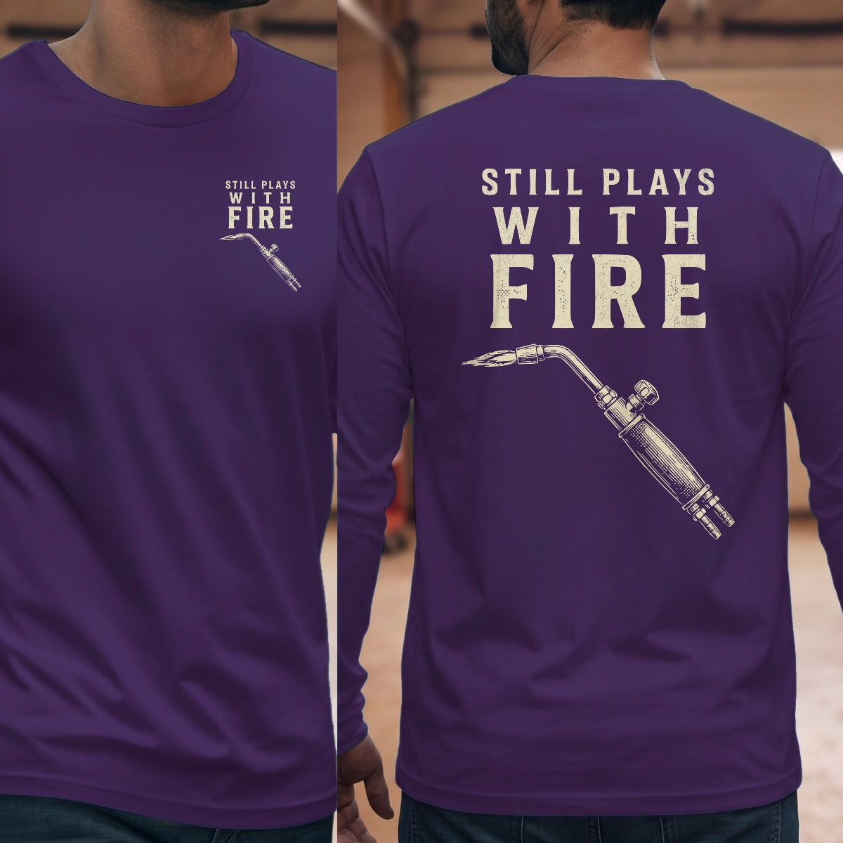 Purple | Left Chest + Back