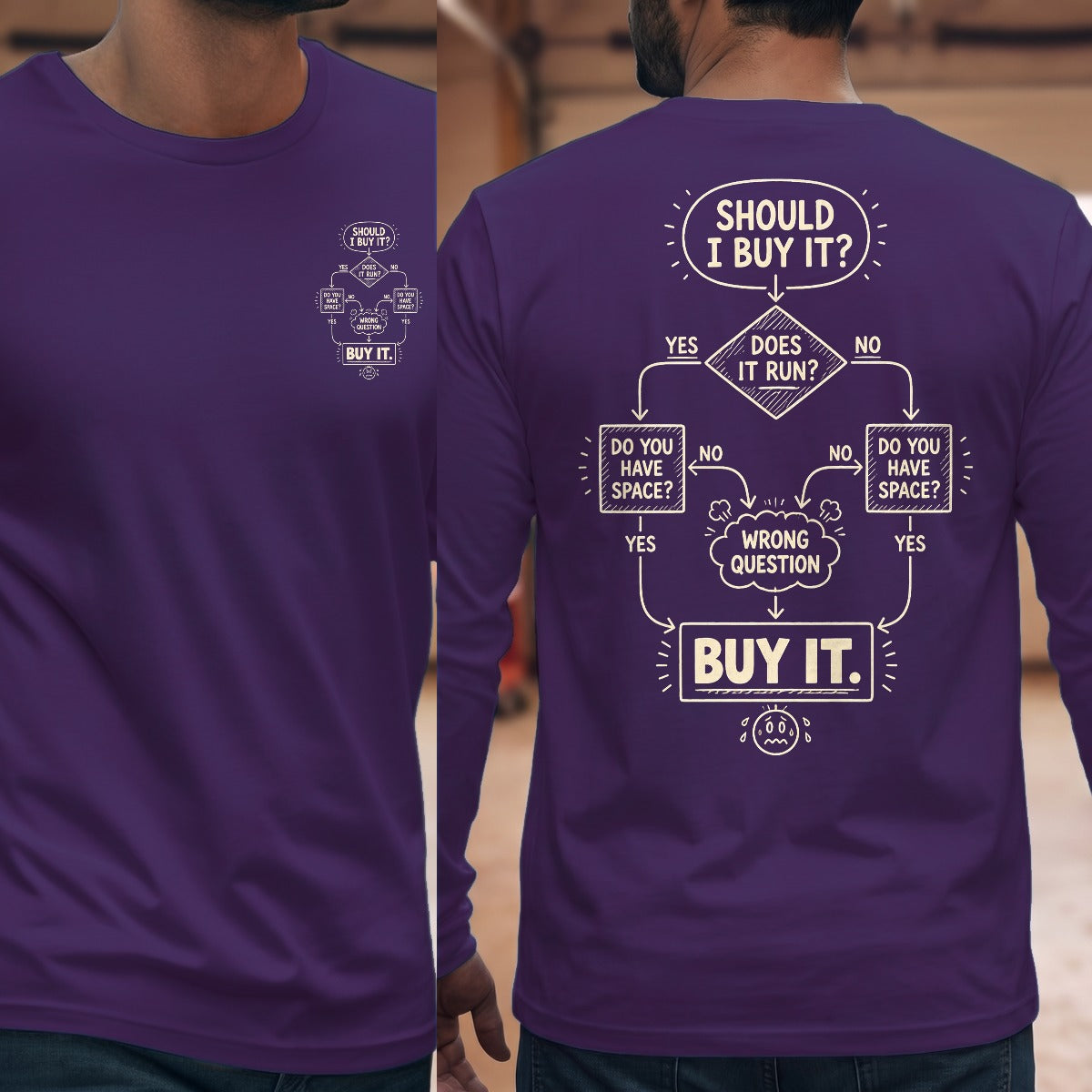 Purple | Front & Back