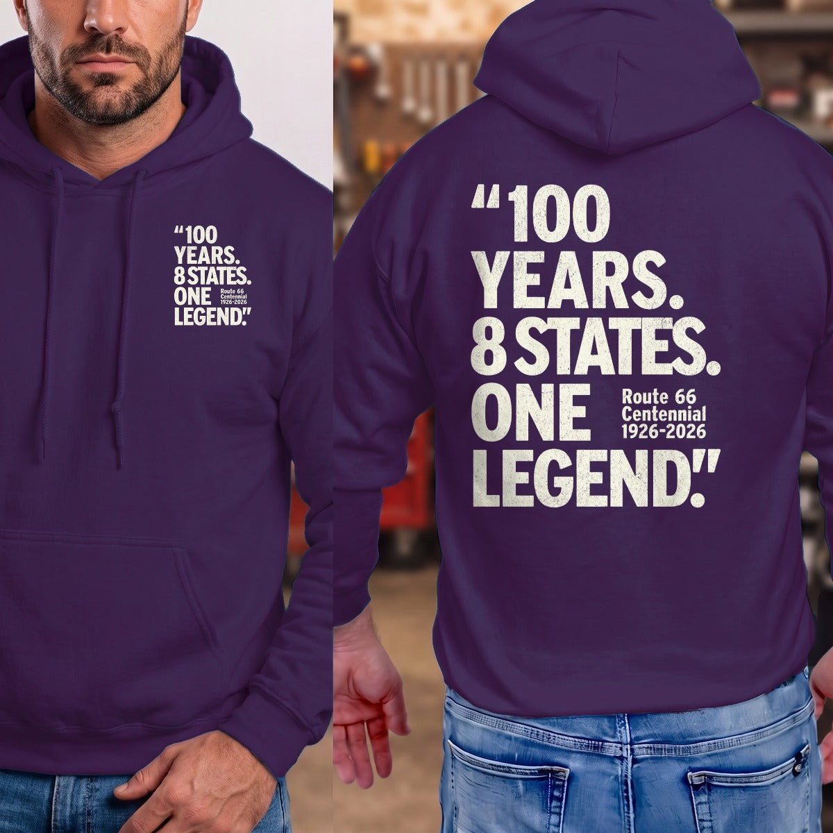 Purple | Front & Back
