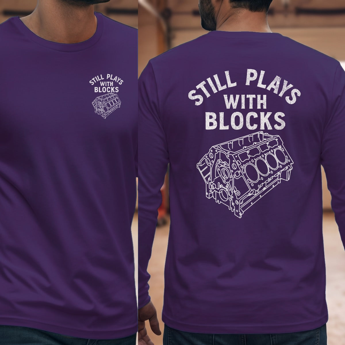 Purple | Left Chest + Back