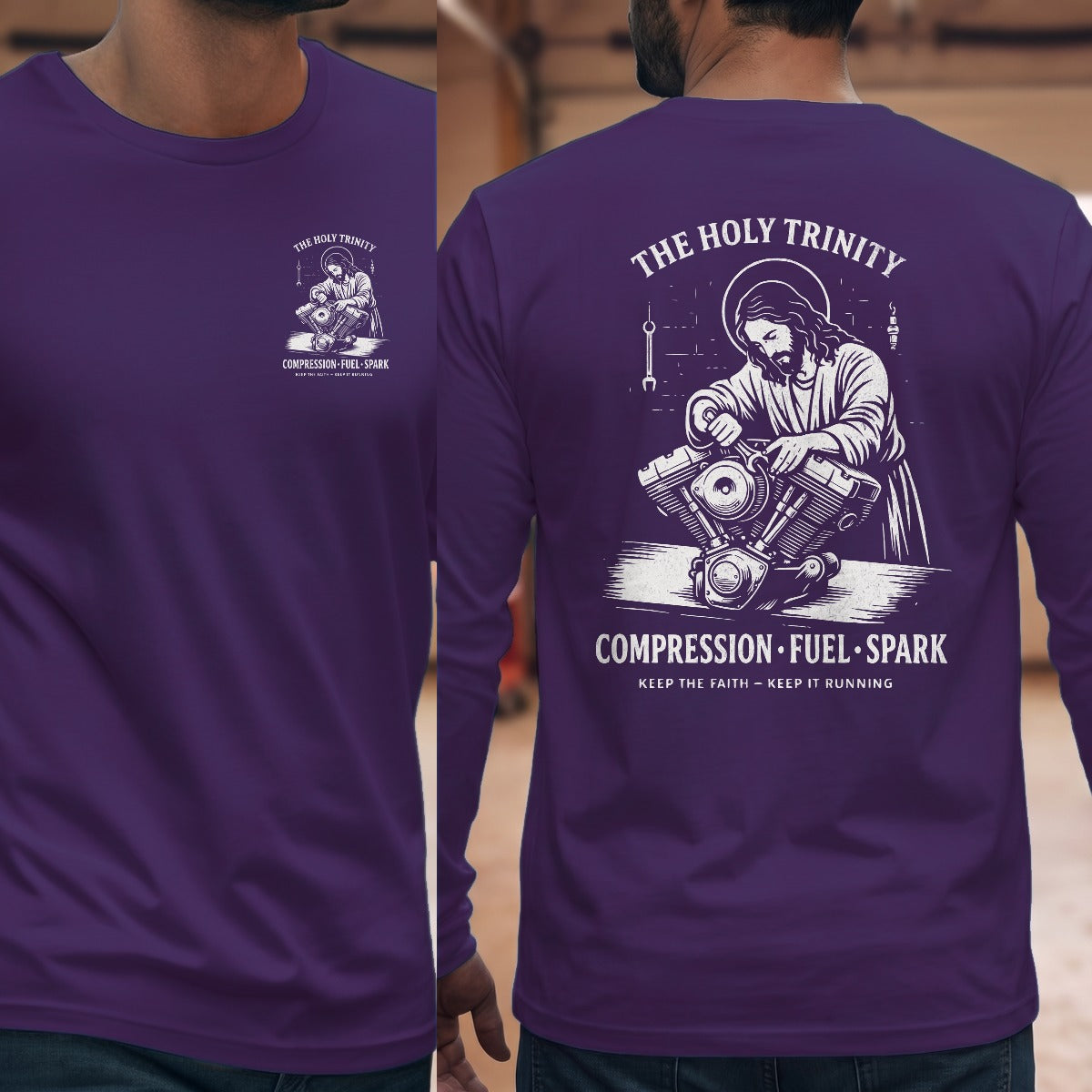 Purple | Left Chest + Back
