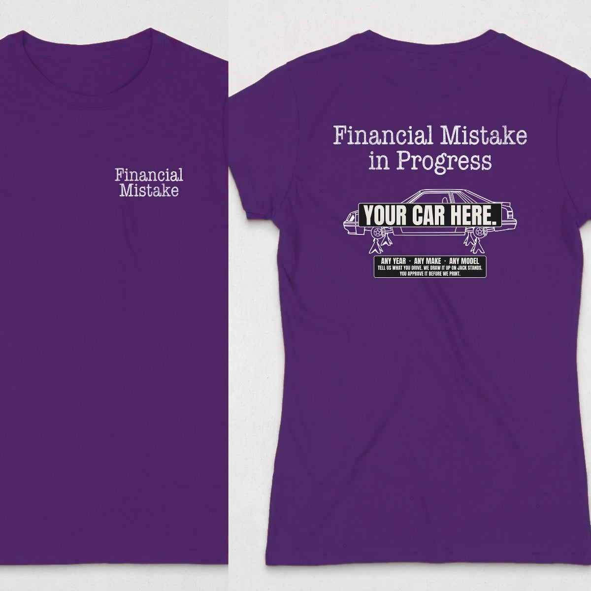 Purple | Left Chest + Back