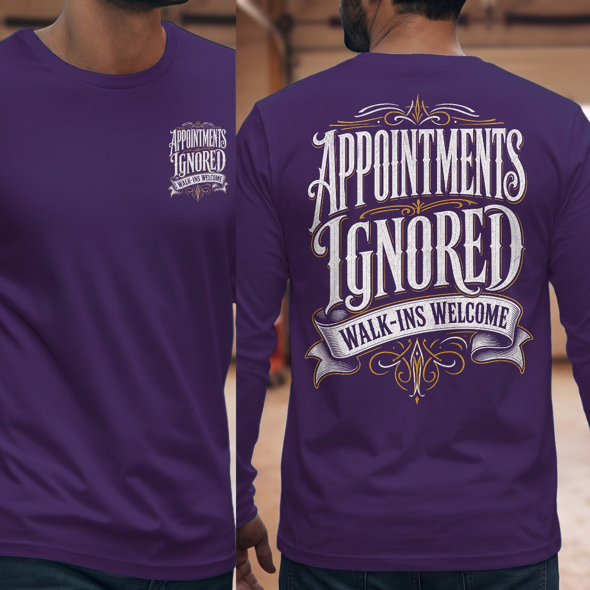 Purple | Front & Back
