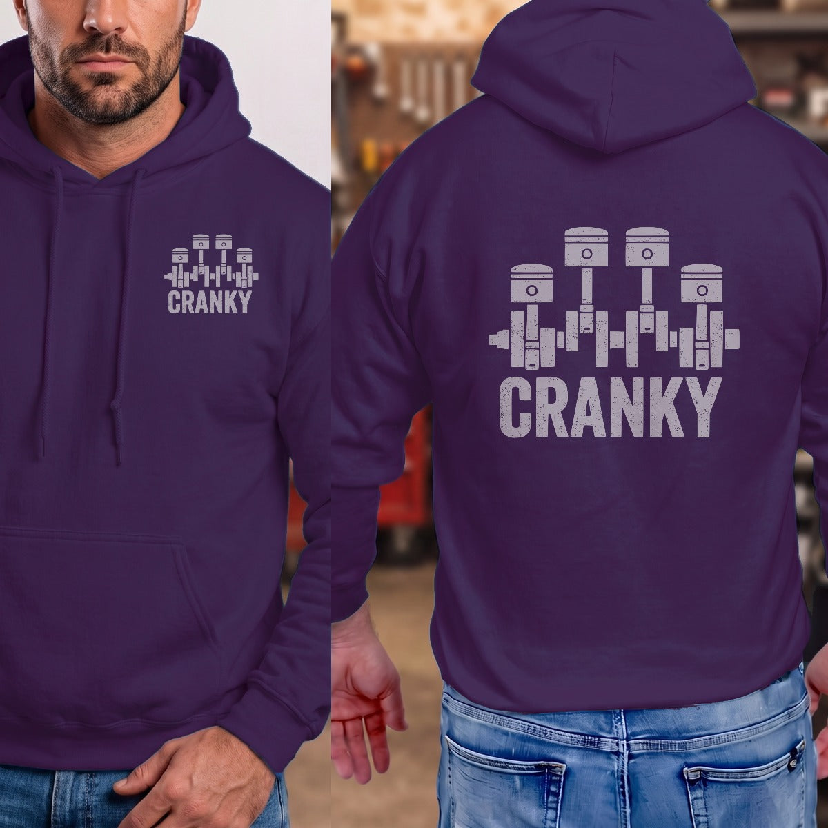Purple | Left Chest + Back