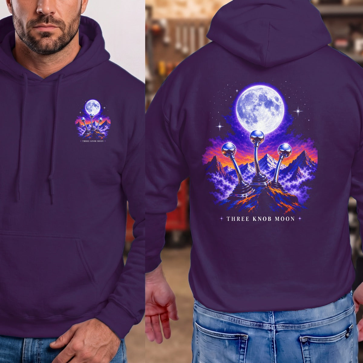 Purple | Left Chest + Back