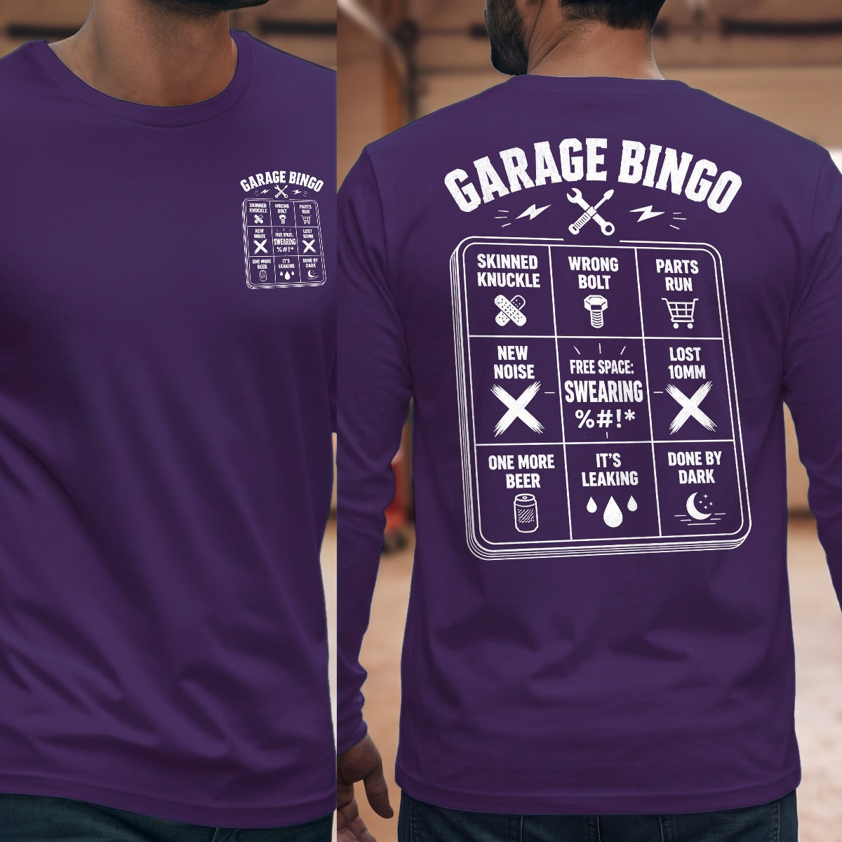 Purple | Front & Back