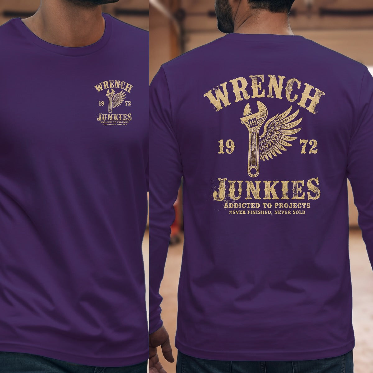 Purple | Left Chest + Back