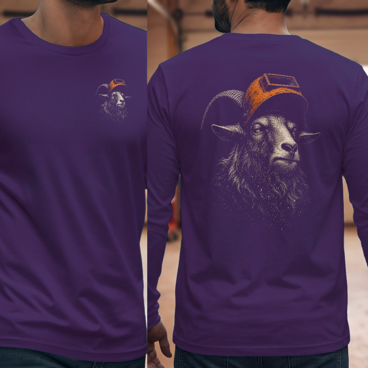 Purple | Left Chest + Back