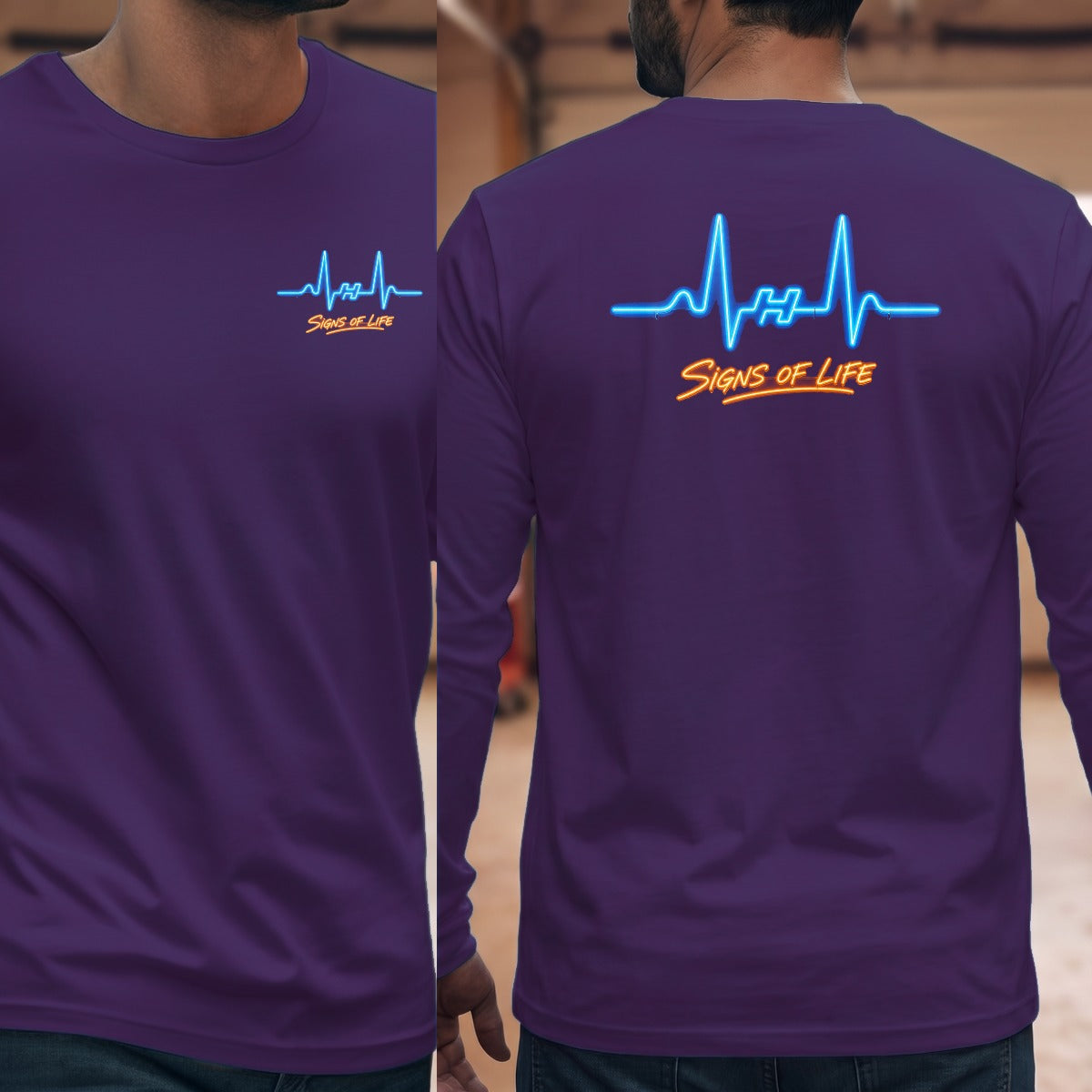 Purple | Left Chest + Back