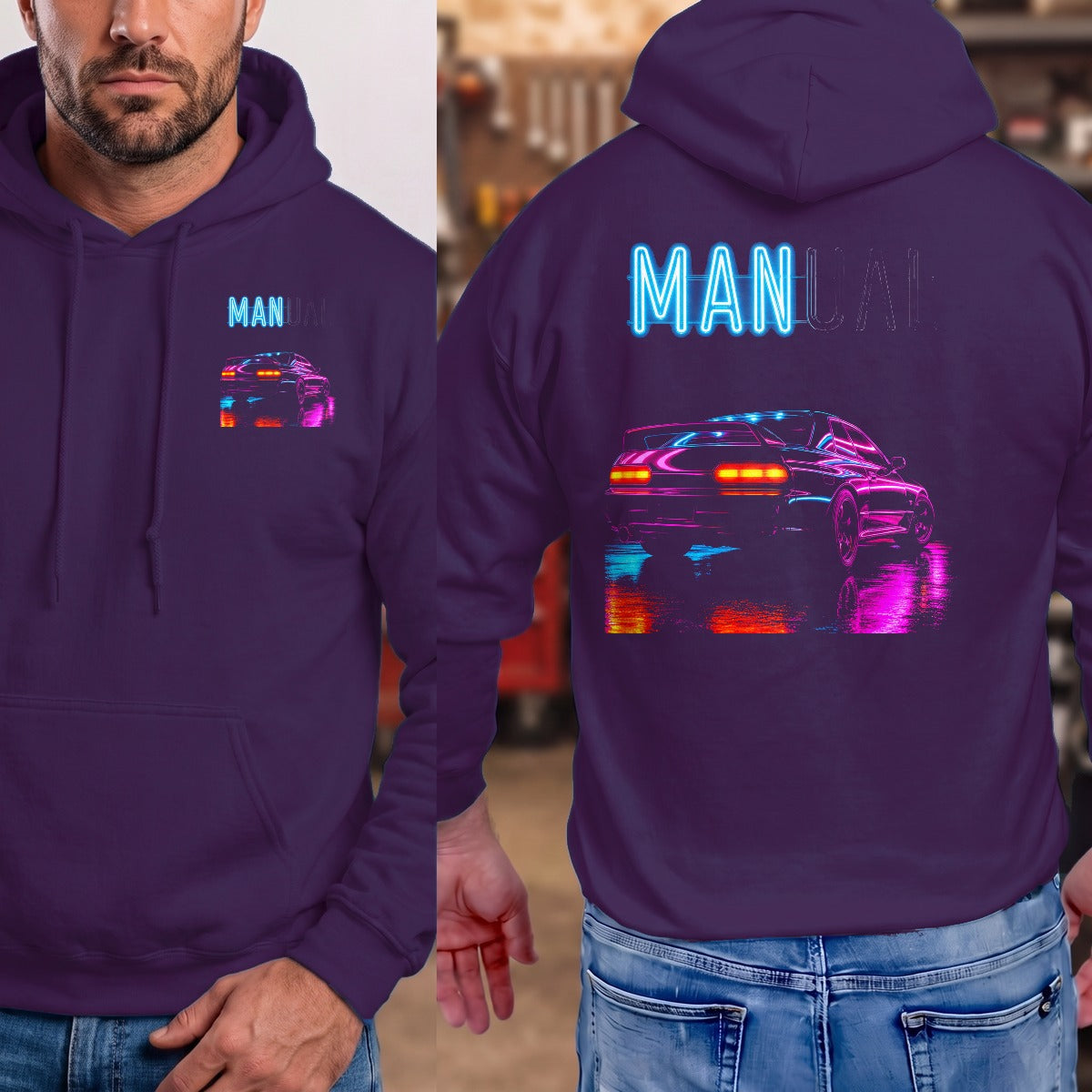 Purple | Left Chest + Back